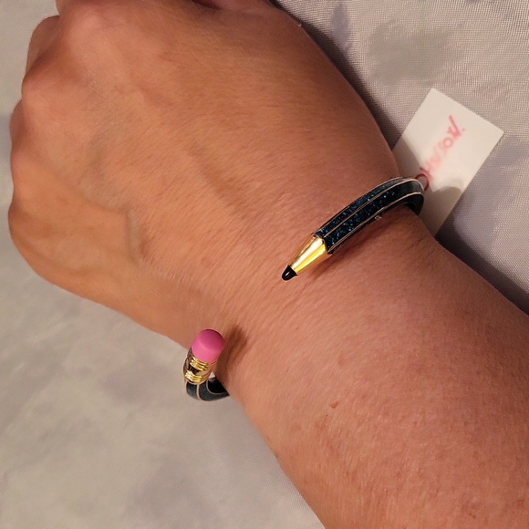 Betsey Johnson blue green glitter hue - Picture 2 of 5